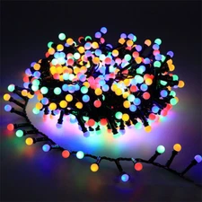  300/550 LED String Lights Globe Fairy Lights Mini Ball String Lights w/8 Modes