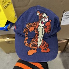 Vintage Tigger Snapback Cap Blue Walt Disney SZ Kids Youth Embroidered AOP