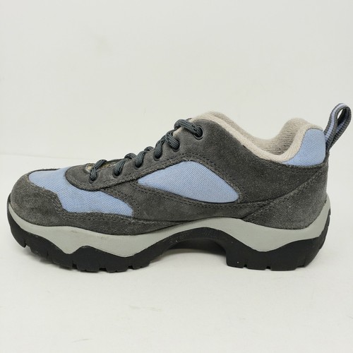 LL Bean Mujer 5.5 W Ancho Aire Libre Senderismo Trail Zapatos Gris Gamuza y Azul Atlético - Imagen 6 de 11