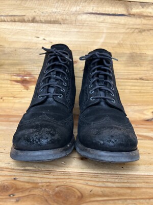 Prada Men’s Nero(Black) Suede Lace-Up Boots size 8.5 (4T1846) Prada | Shoes | Prada Monolith Combat Boots Black | Poshmark main image 4