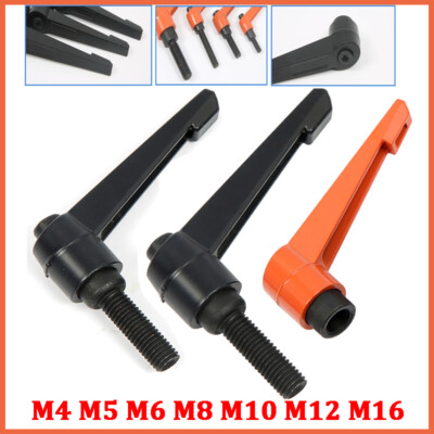 Machine Handle Adjustable Clamping Lever Male Female Knob M4 M5 M6 M8 M10 ~ M16