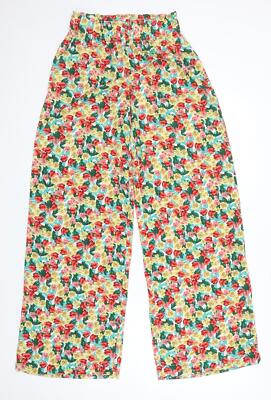 Vera & Lucy Damen Hose mehrfarbig geblümt Polyester Größe M L31 in Regular
