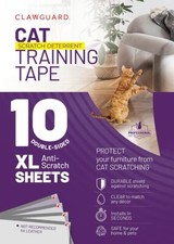 Cat Training Tape 10 XL Sheets - Deters Cats from Scratching - Stop Clawing F...