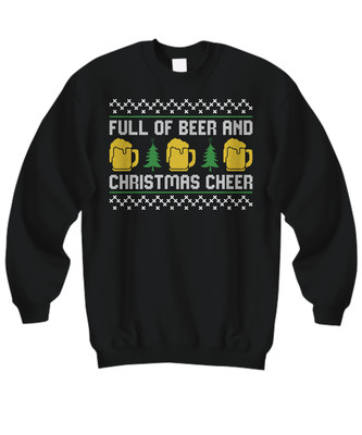 Beer Drinker Ugly Christmas Sweater IPA - Sweatshirt