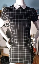 New Fashion Nova Any Day Of The Week Collared Dress Black Size S Back Zip