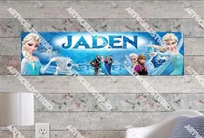 Personalized/Customized Frozen #1 Name Poster Wall Art Decoration Banner