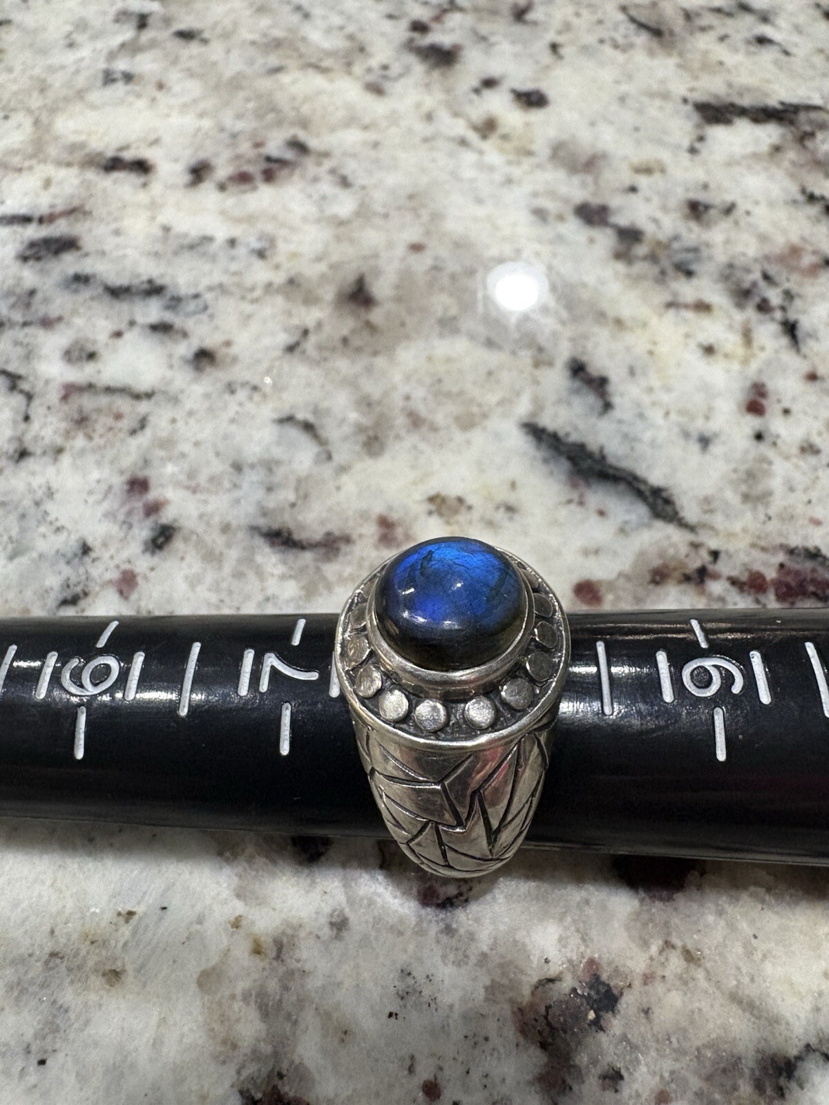 Fire Laborite Solid 925 Sterling Silver  Women's … - image 2