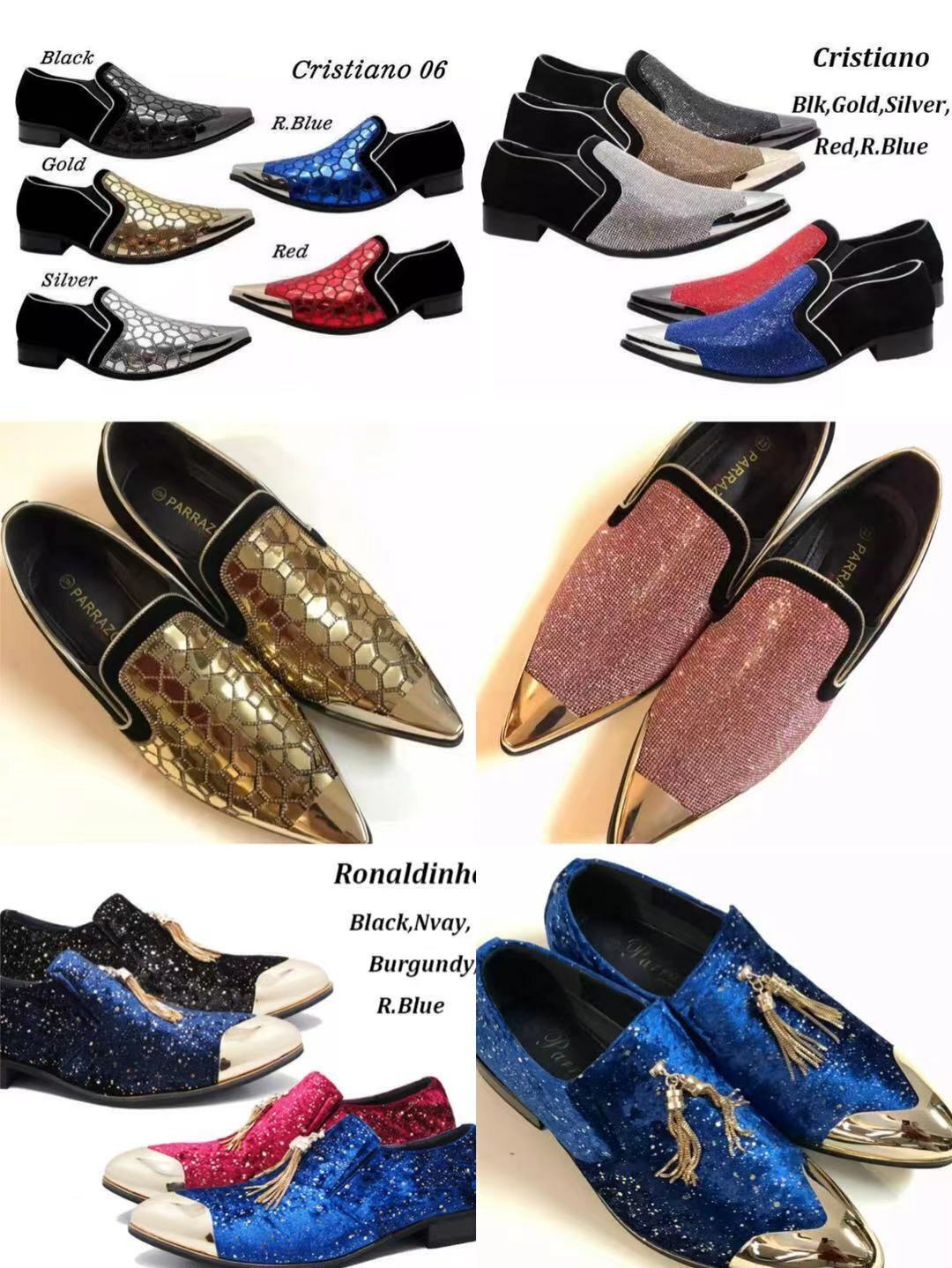 New Men Metal Cheap super special price Toe Dress Shoes Slip Department store On Loafers Rhinestone Diamond