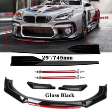 For E90 E92 E93 328i 335i Front Bumper Lip Spoiler Splitter Rear Lip Side Skirt
