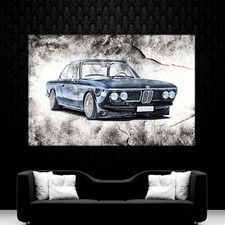 LEINWAND BILD ER XXL POP ART AUTO OLDTIMER BU...