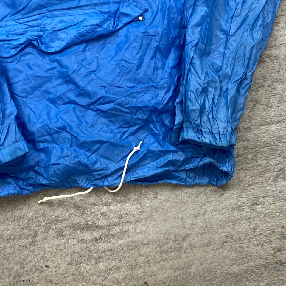 Chaqueta de lluvia vintage Lacoste para dama grande azul cocodrilo abrigo con capucha IZOD para mujer Foto 2 de 4