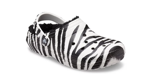 classic fuzz lined crocs white