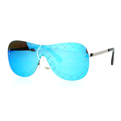 de planas a cuadros sin para mujer diseñador moda gafas UV 400 | eBay