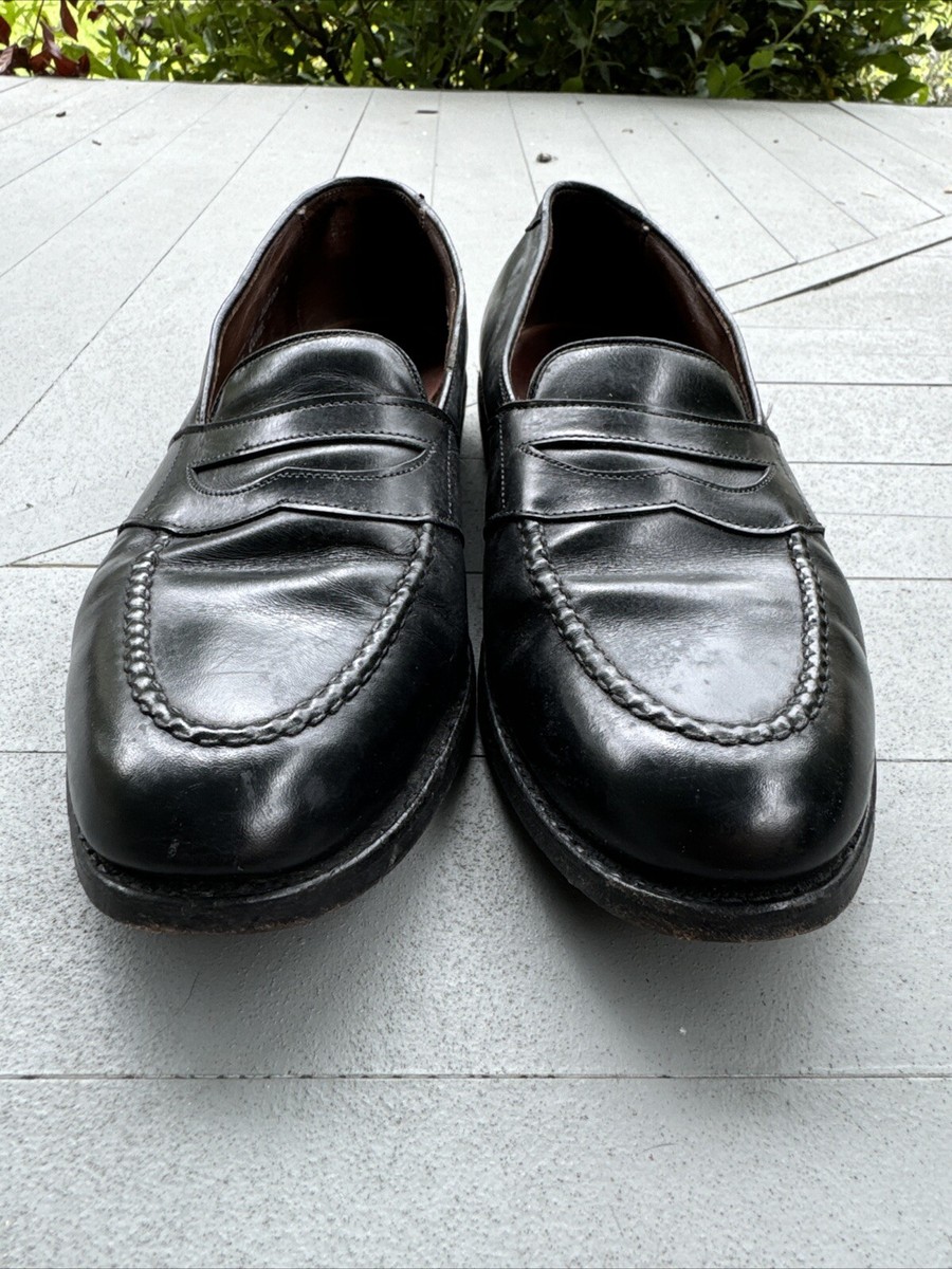 Allen Edmonds Randolph 4809 Black Leather Penny Loafer Dress Shoes