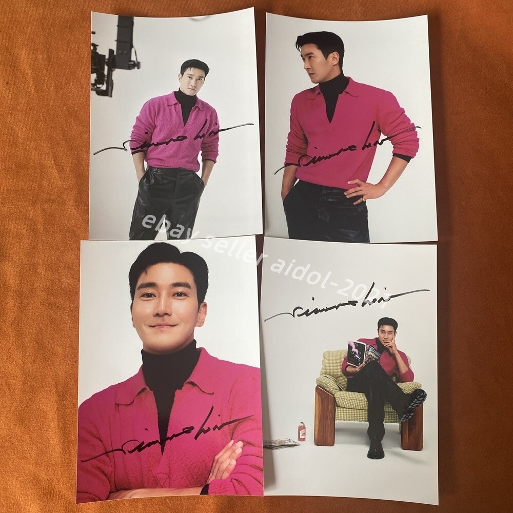 SUPER JUNIOR Choi Siwon Autographed Photo THE CULTURE, THE