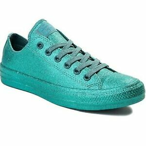 turquoise low top converse