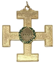 New Scottish Rite 32nd Degree Jewel in Gold Tone (Made in the USA)
