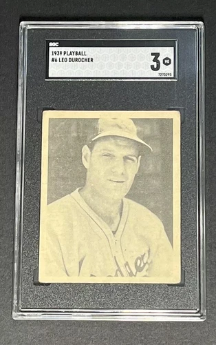 1939 Play Ball Leo Durocher #6 SGC 3 VG Brooklyn Dodgers HOF