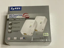 ZyXEL PLA5205 600 Mbps Powerline Gigabit Ethernet Adapter NIB