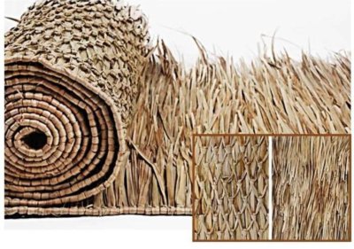 35'' X 60FT Mexican Thatch Tiki PALM GRASS ROLL BEST ON THE MARKET FAST SHIPPING