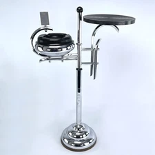 Art Deco Ashtray Modernist Smoking Table Stand Ashtray Demeyere Belgium 1940s