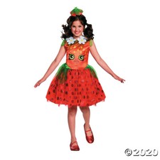 Disguise Girls Shopkins "Strawberry Kiss" Halloween Costume 7-8 -New