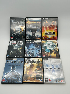 Egoshooter Sammlung PC, USK 18, Win XP, u.a. Unreal 2, Prey, Riddick, Time Shift