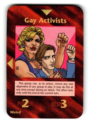 Gay Activists Card Limited INWO Illuminati New World Order Game | eBay