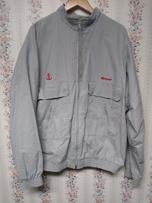 Vintage Ownco Marketing Microsoft Zip Up Jacket Size XXL Occupational Work wear 