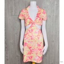 Nwt rue21 Women Halter Neck Slim Fit Dress Low-Cut Cutout Backless Bodycon Dress