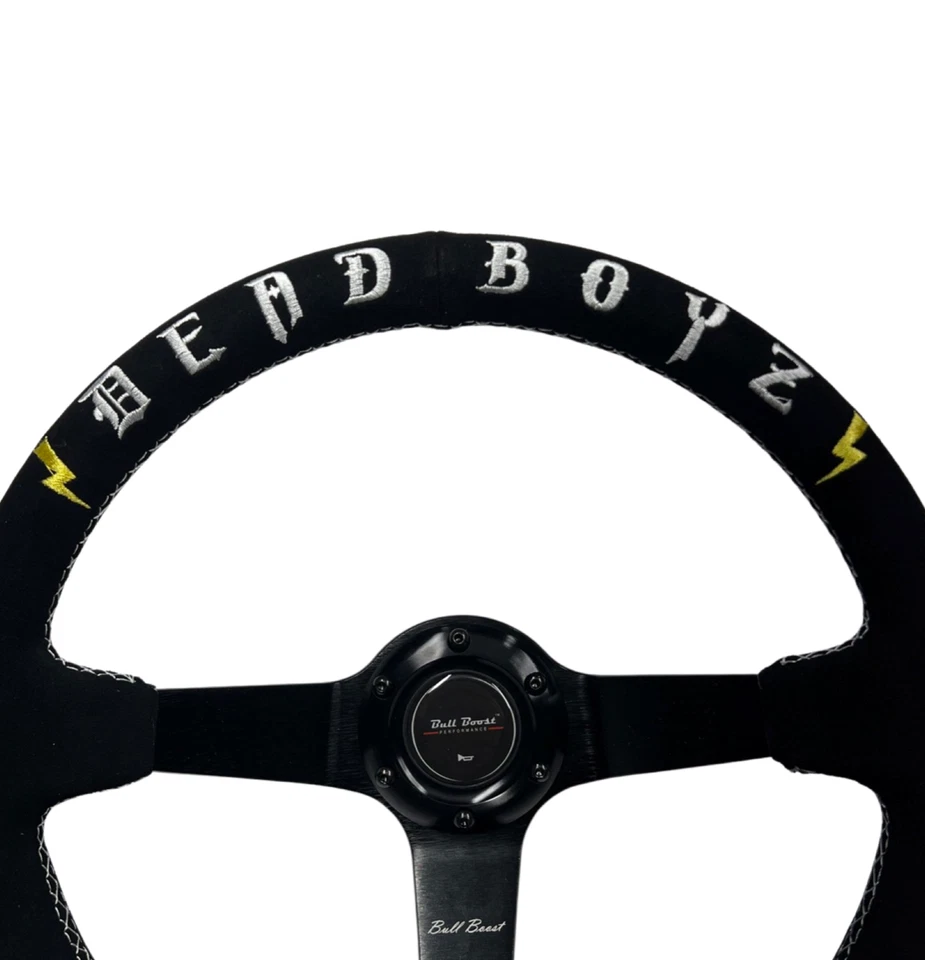 Racing Suede Leather Steering Wheel + Hub Adapter Kit For Scion xB, TC, xD, xA - Image 4 of 4