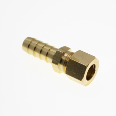 Copper Fitting Tube Brass coupling 3/8'' OD to 3/8'' Union Compression Fitting 