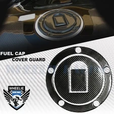 CARBON BLACK GAS TANK FUEL CAP COVER PROTECTION GUARD 04-05 NINJA ZX-10R/6R/9R
