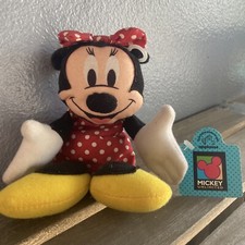 Vintage Applause Disney Minnie Mouse 8 Bean Bag Plush Stuffed Toy With Orig Tag