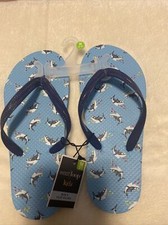 Kid's Shark Sandals Boys Flip Flops- Size M 2/3 - Blue -Classic- NEW with Tags