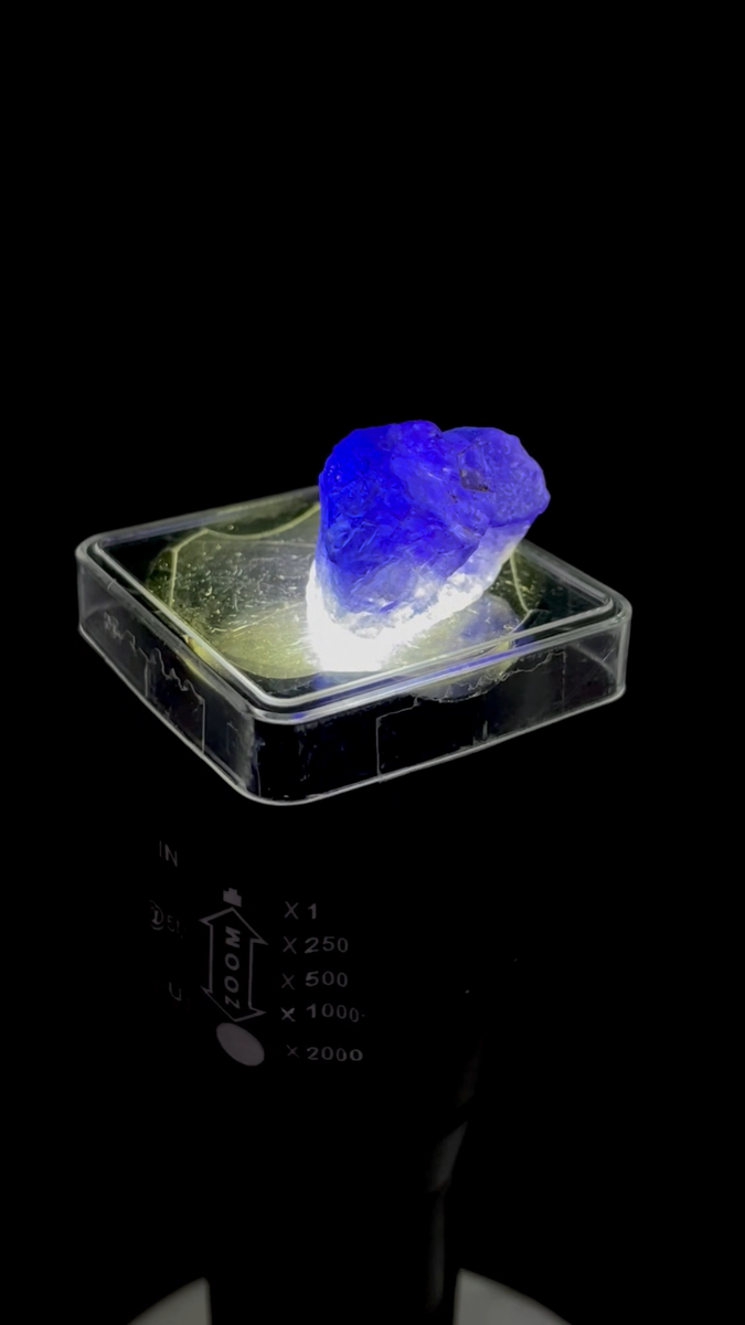 176.00 Ct Natural Uncut Blue Tanzanite Rough – Certified Loose Gemstone