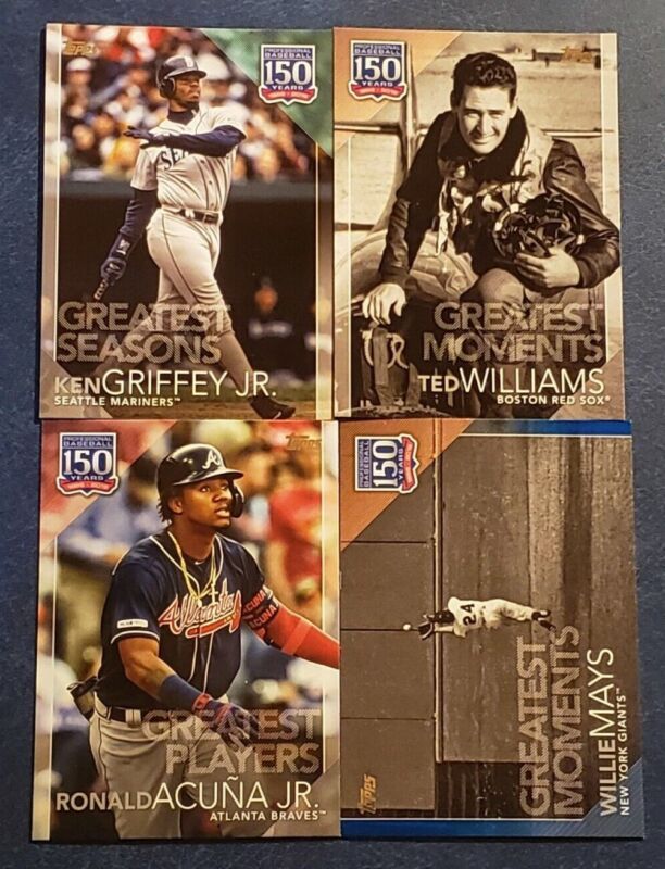 2019 Topps Series 1 2 Update 150 Years of Professional Baseball Inserts You Pick