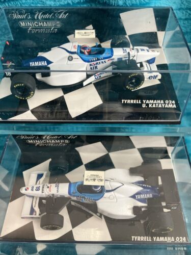 2 Paul's MINICHAMPS Tyrrell Yamaha 024 Salo Katayama 1:43 Diecast Formula 1 Cars