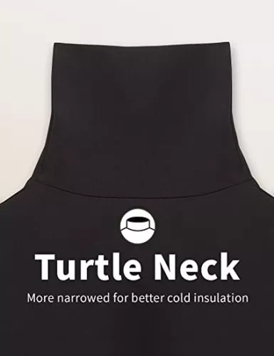 Men Slim Fit Soft Turtleneck Long Sleeve Pullover Lightweight T Shirt Basic Tops - Picture 5 of 11
