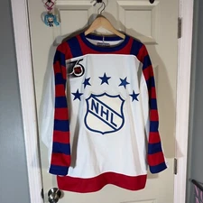 1992 NHL All Star Game Jersey sz 48 CCM Campbell 75th Maska Center Ice White VTG