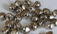 PLATINUM Silver Jingle Bells 12mm - 13mm 1/2 inch Metal Craft 50 to 1,000