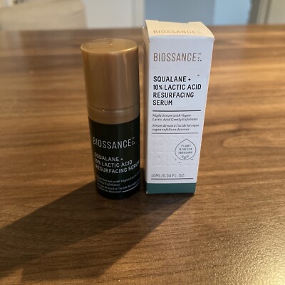 Biossance Squalane+10% Lactic Acid Resurfacing Serum 10ml! Neu!