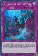 LIBROMANCER INTERVENTION BACH-EN091 1ST ED BATTLE CHAOS YUGIOH (SUPER, NM)