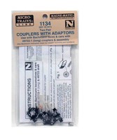 Micro Trains N 00133031 (1134) Long Shank Coupler Assemblies W Adaptors (2 Pair) on sale Micro Trains N 00133031 (1134) Long Shank Coupler Assemblies W Adaptors (2 Pair) on sale