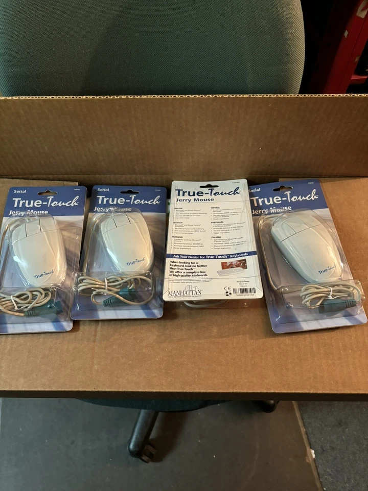 True-Touch Jerry Ball Mouse  Serial Connector - Vintage 3 Button - Image 3 of 3