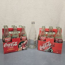 Collectible Coca Cola Glass Bottle Lot Of 13 2000 Racing Family 1997 Classic