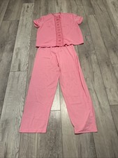 Gaymode Penny  s JC Pennys Nylon 2-piece pajama s Sz 36 Pinkish Vintage