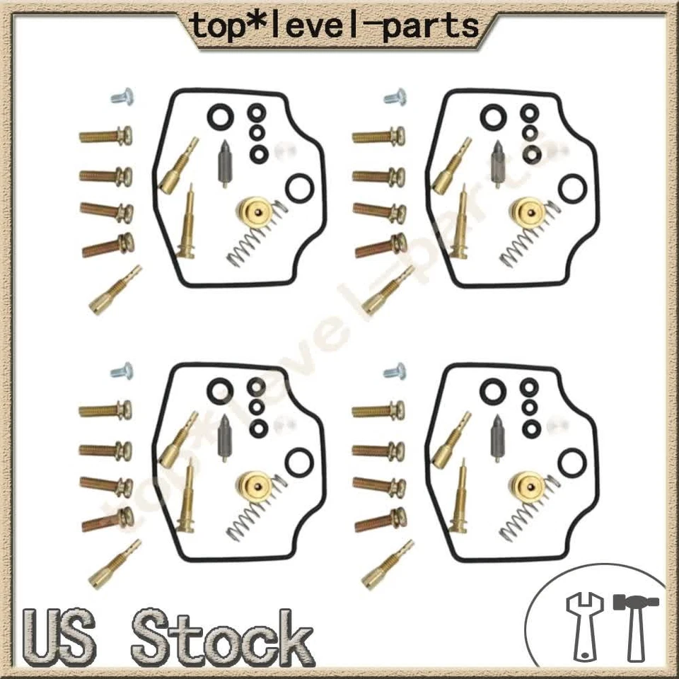 4X Kits de reparación de carburador Kawasaki KZ550 ZX550 GPz 1982-85 K&L 18-2461V - EE. UU. Foto 3 de 4