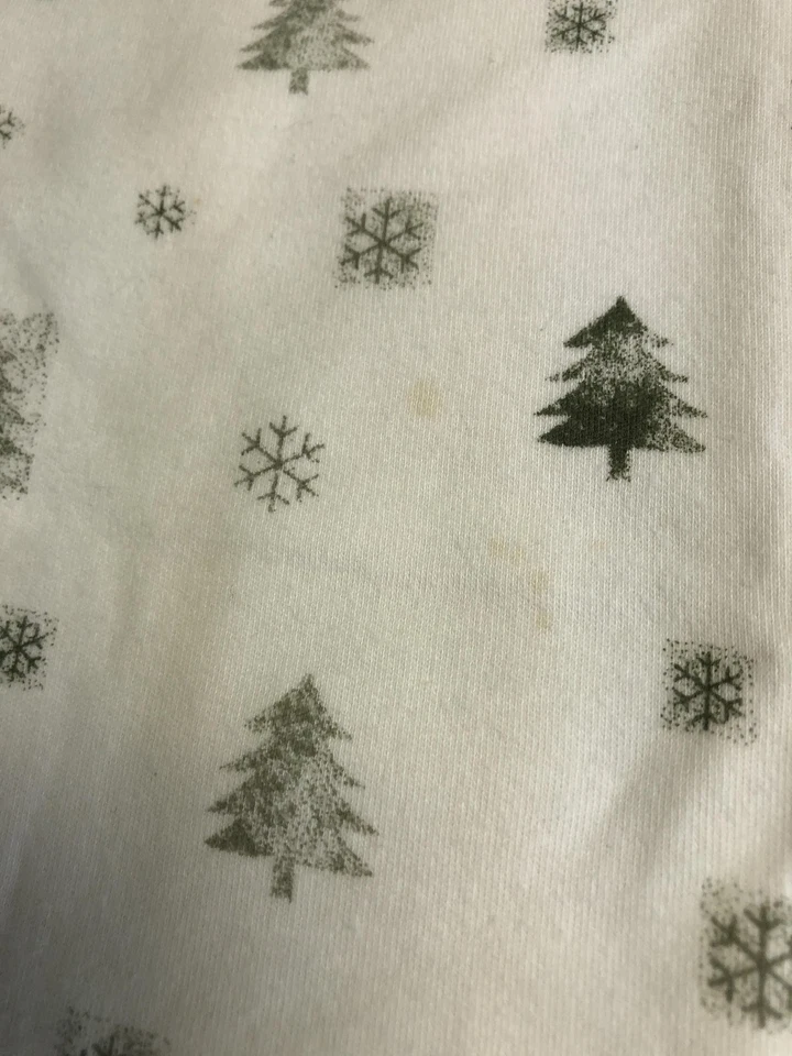 Croft & Barrow VTG Shirt Womens Petite Medium Mock Neck Trees Snow Winter - Image 3 of 4