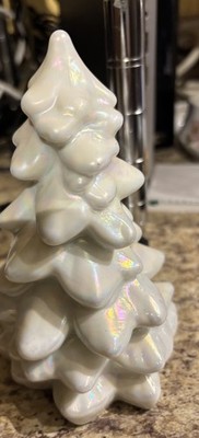 Vintage Moser White Glass Tree Christmas Tree 5 1/2  Tall